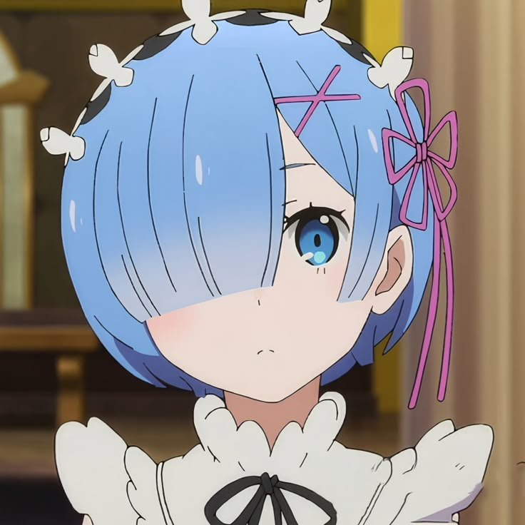 Rem - a blue-haired oni maid serving the Roswaal mansion
